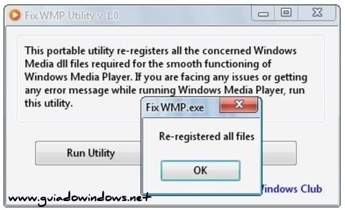 Fix WMP Utility Fix WMP Utility