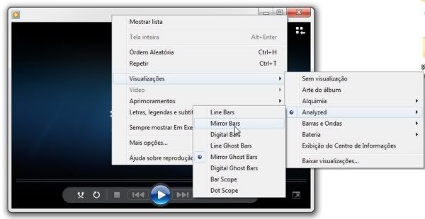 Como mudar a animação gráfica do Windows Media Player