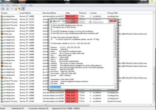 Como saber quais programas estão usando a internet