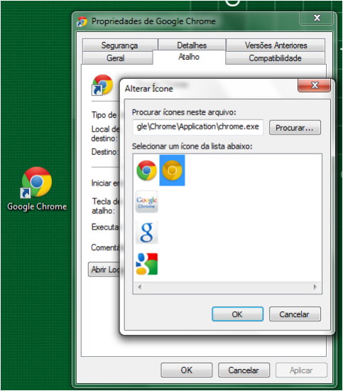 ícone dourado do Google Chrome ícone dourado do Google Chrome