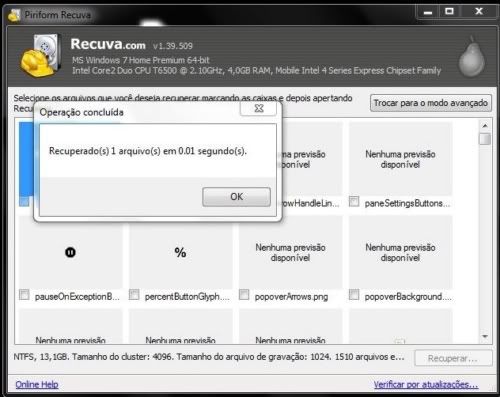 Como recuperar fotos ou arquivos apagados