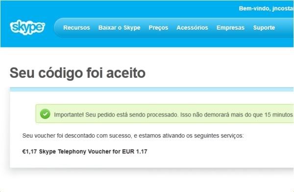 Voucher Skype