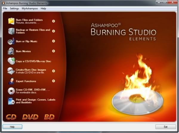 Ashampoo Burning Studio Elements Ashampoo Burning Studio Elements