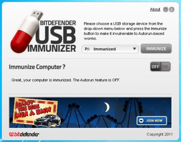 BitDefender USB Immunizer BitDefender USB Immunizer