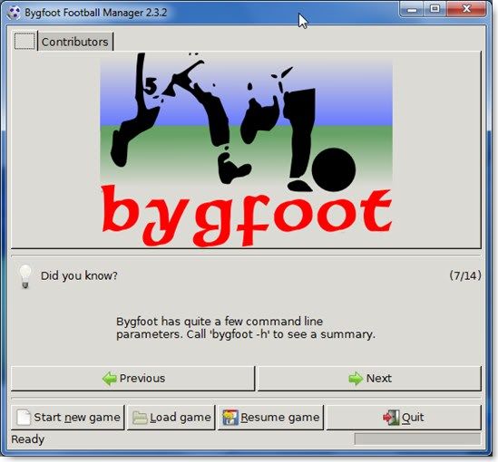 Bygfoot Football Manager Bygfoot Football Manager