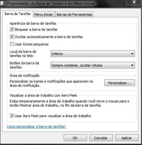 Como ocultar a barra de tarefas Como ocultar a barra de tarefas
