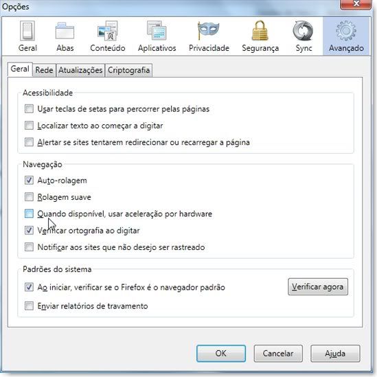 Como corrigir letras tremidas ou borradas no Firefox 4 Como corrigir letras tremidas ou borradas no Firefox 4