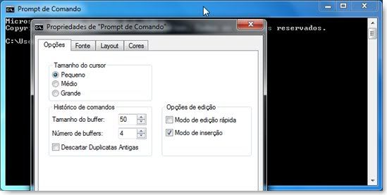 Como mudar a cor e as letras do Prompt de Comando Como mudar a cor e as letras do Prompt de Comando