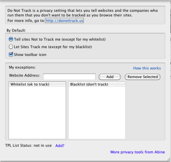 Do Not Track Plus Do Not Track Plus