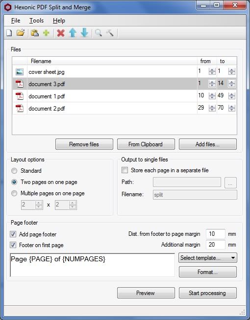 Hexonic PDF Split and Merge Hexonic PDF Split and Merge