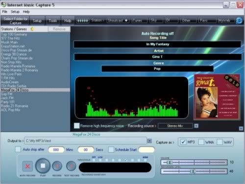 Internet Music Capture Internet Music Capture