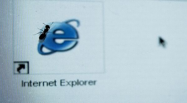 Falha no Internet Explorer