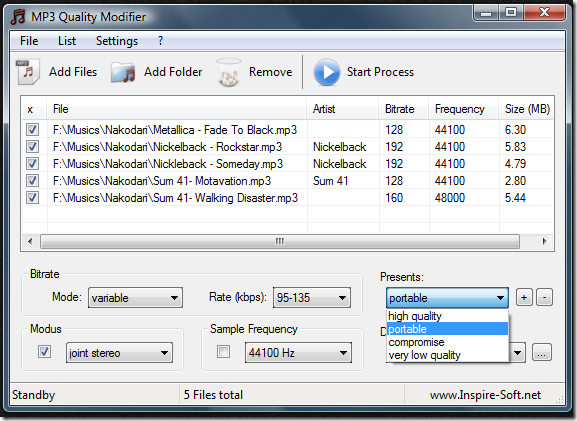 MP3 Quality Modifier MP3 Quality Modifier