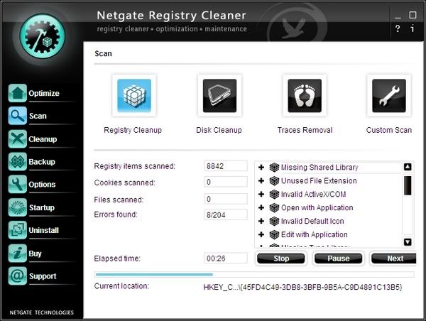 NETGATE Registry Cleaner NETGATE Registry Cleaner