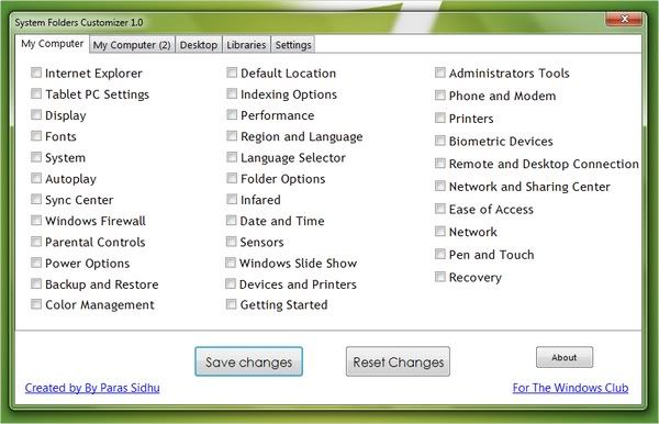 System Folders Customizer System Folders Customizer