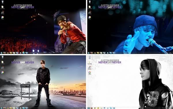 Tema do Justin Bieber para o Windows 7 Tema do Justin Bieber para o Windows 7