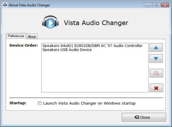 Vista Audio Changer Vista Audio Changer
