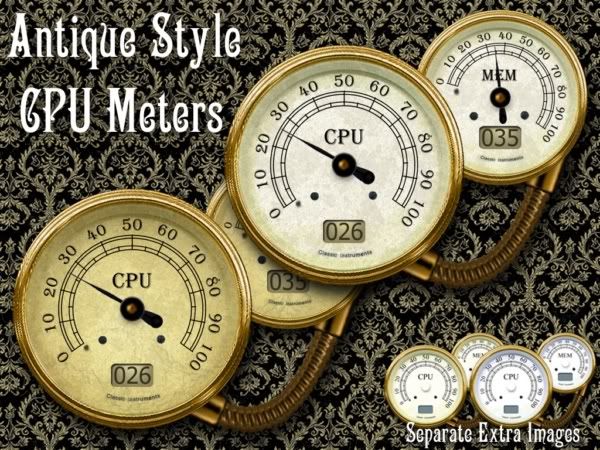 Antique CPU Meter Gadget Antique CPU Meter Gadget