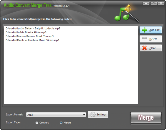 Audio Convert Merge Free Audio Convert Merge Free