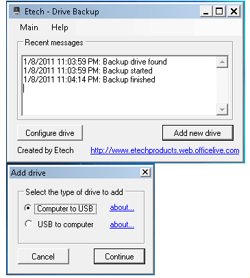 Etech Drive Backup Etech Drive Backup