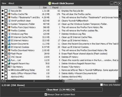 Moo0 DiskCleaner Moo0 DiskCleaner