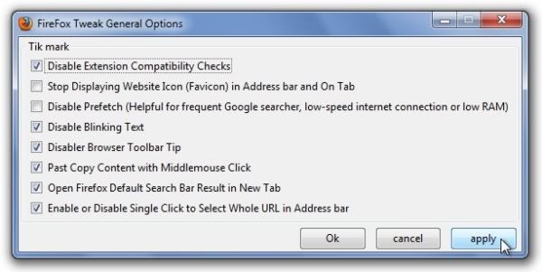 FireFox Tweak FireFox Tweak
