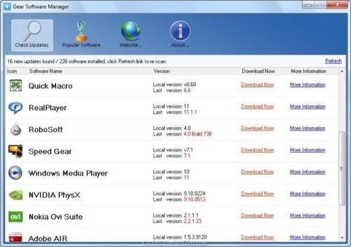 Gear Software Manager Gear Software Manager