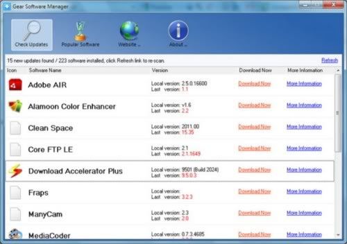 Gear Software Manager Gear Software Manager