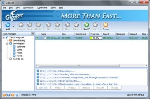 Gigaget Download Manager Gigaget Download Manager