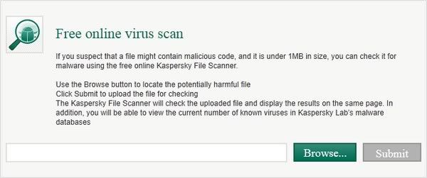 Kaspersky Virus File Scanner Kaspersky Virus File Scanner