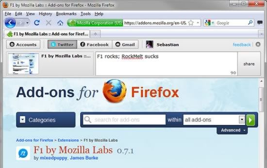 Mozilla F1 Mozilla F1
