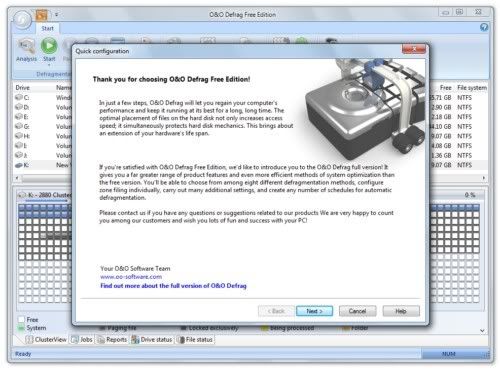 O&O Defrag Free Edition O&O Defrag Free Edition