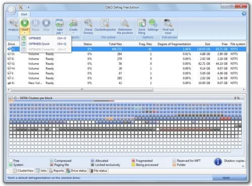 O&O Defrag Free Edition O&O Defrag Free Edition