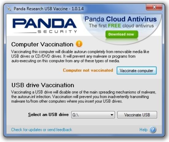 Panda USB and AutoRun Vaccine Panda USB and AutoRun Vaccine