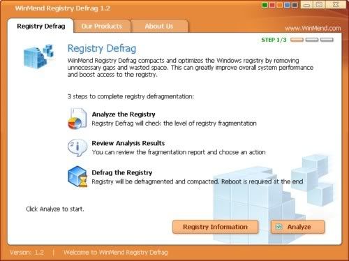 WinMend Registry Defrag WinMend Registry Defrag