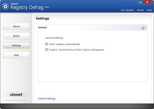 Simnet Registry Defrag 2011 Simnet Registry Defrag 2011
