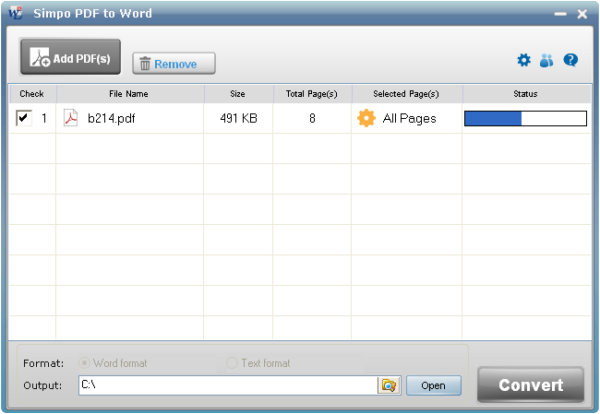Simpo PDF to Word Converter Simpo PDF to Word Converter