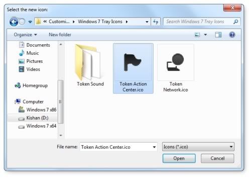 Windows 7 Tray Icons Changer Windows 7 Tray Icons Changer