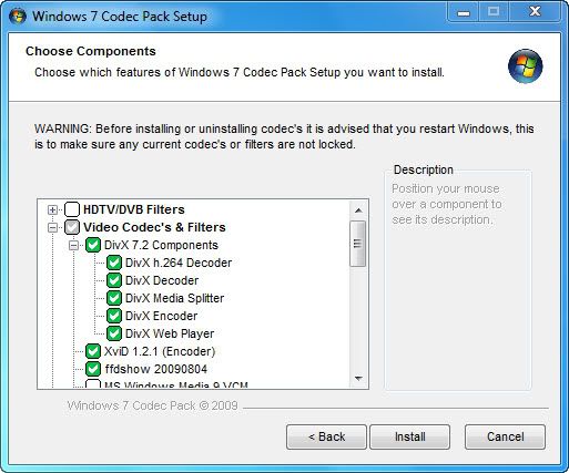 Windows 7 Codec Pack Windows 7 Codec Pack