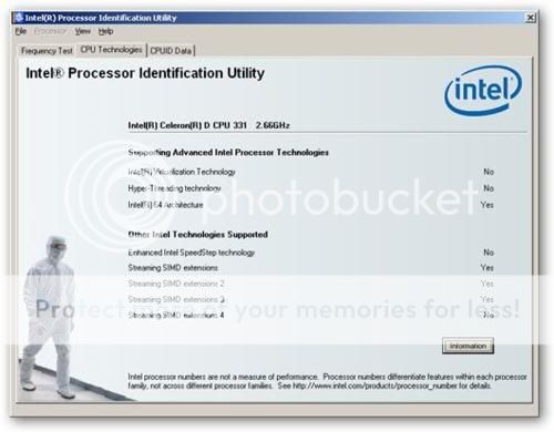 intel processor identification utility windows version