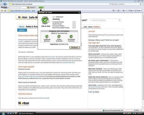 Norton Safe Web Lite Norton Safe Web Lite