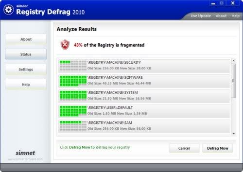 Simnet Registry Defrag Simnet Registry Defrag
