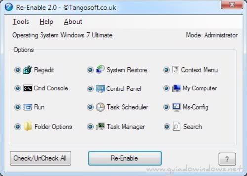 Re-Enable Re-Enable