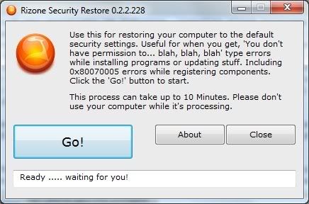 Rizone Security Restore Rizone Security Restore