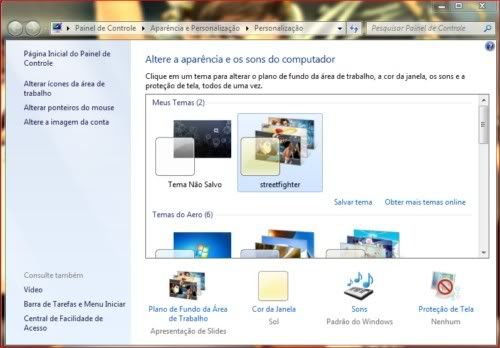 Tema do Street Fighter para o Windows 7 Tema do Street Fighter para o Windows 7