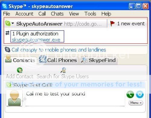 skype autoanswer call
