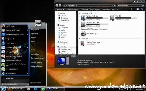 Tema para o Windows 7 SG9 Designs Tema para o Windows 7 SG9 Designs