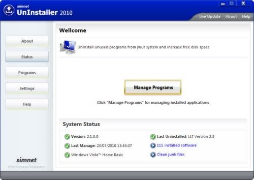 Simnet UnInstaller Simnet UnInstaller