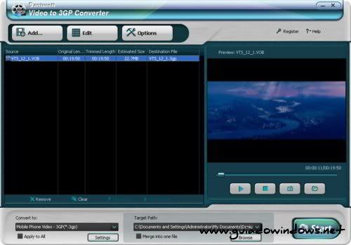 Daniusoft Video to 3GP Converter Daniusoft Video to 3GP Converter