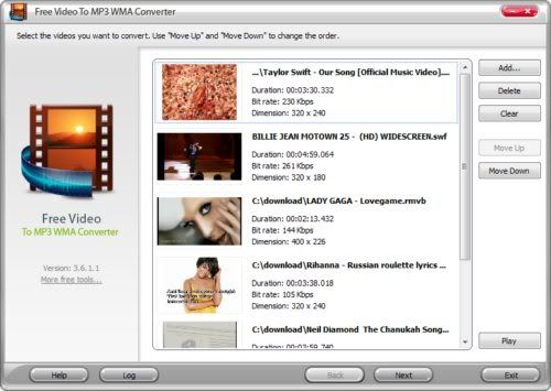 Video To MP3 WMA Converter Video To MP3 WMA Converter
